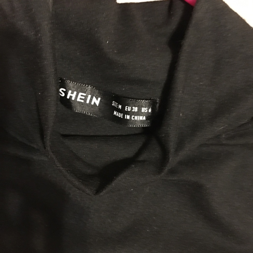 Black "Mentally Gone" Long Sleeve Mock Neck Top - Picture 4 of 4